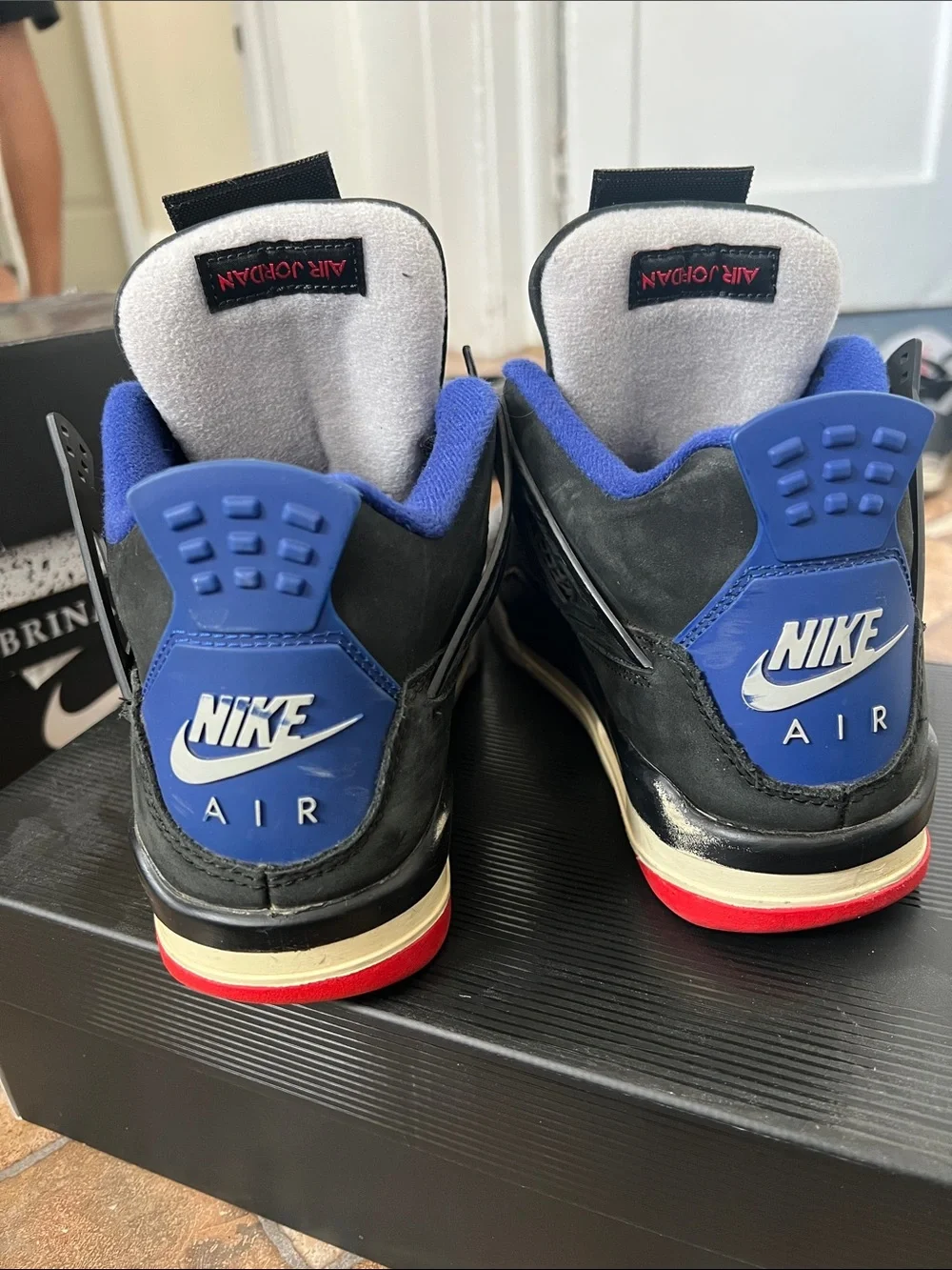 Air Jordan 4 Retro OG Men’s Sneakers in Black/Blue/Red